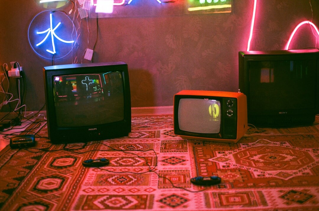 retro tv drama scene